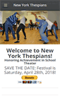Mobile Screenshot of newyorkthespians.org